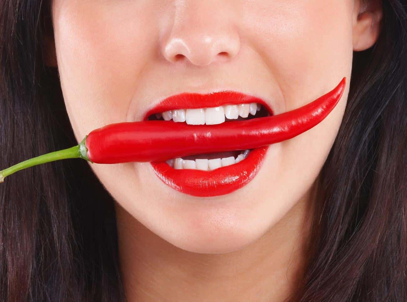 Close-up of a smile with immediate whitening results after treatment Mansfield