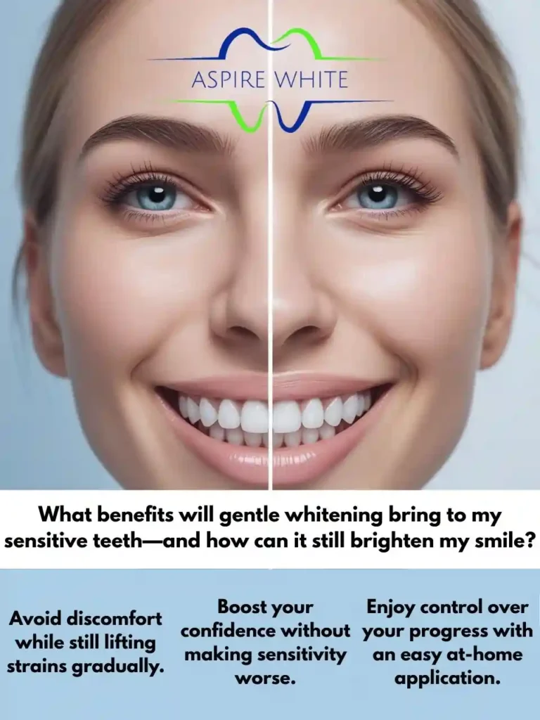 What benefits will gentle whitening bring to my sensitive teeth—and how can it still brighten my smile Mansfield