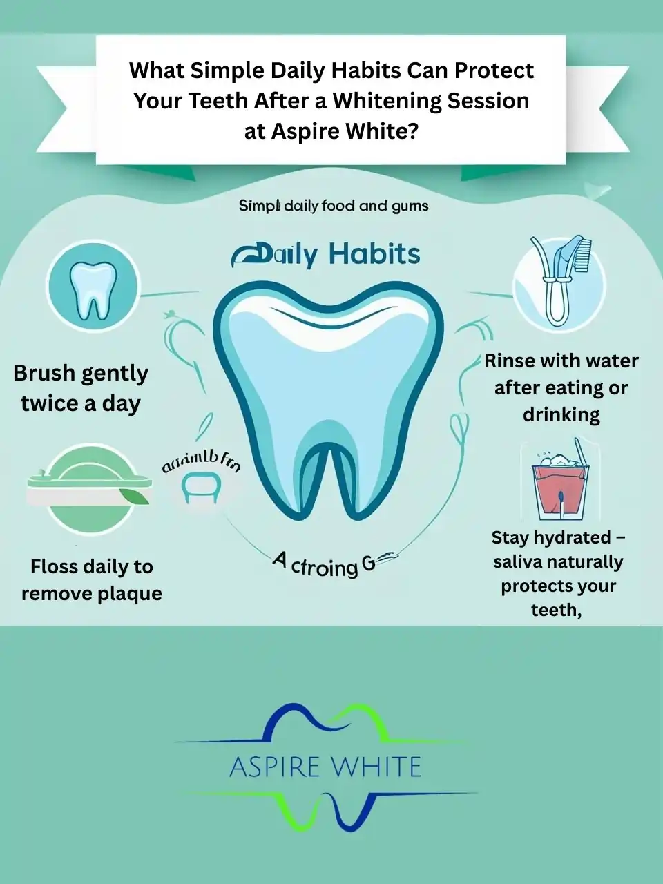 What Simple Daily Habits Can Protect Your Teeth After a Whitening Session at Aspire White Mansfield